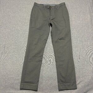 Wallin & Bros Pants Mens size 32x30 Gray Straight Casual Flat Front slash pocket